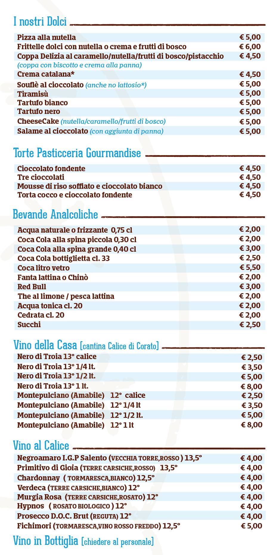 Menu di Rampavilla 