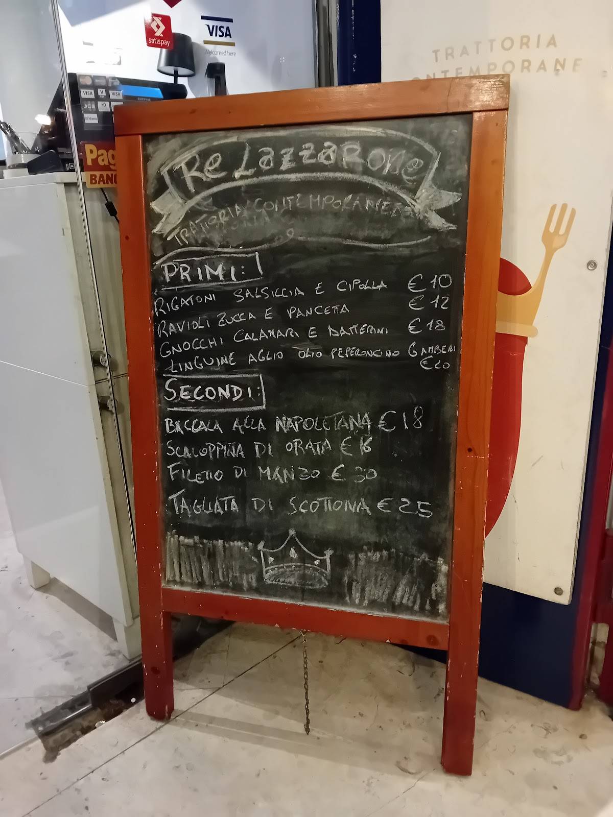 Menu di Re Lazzarone 