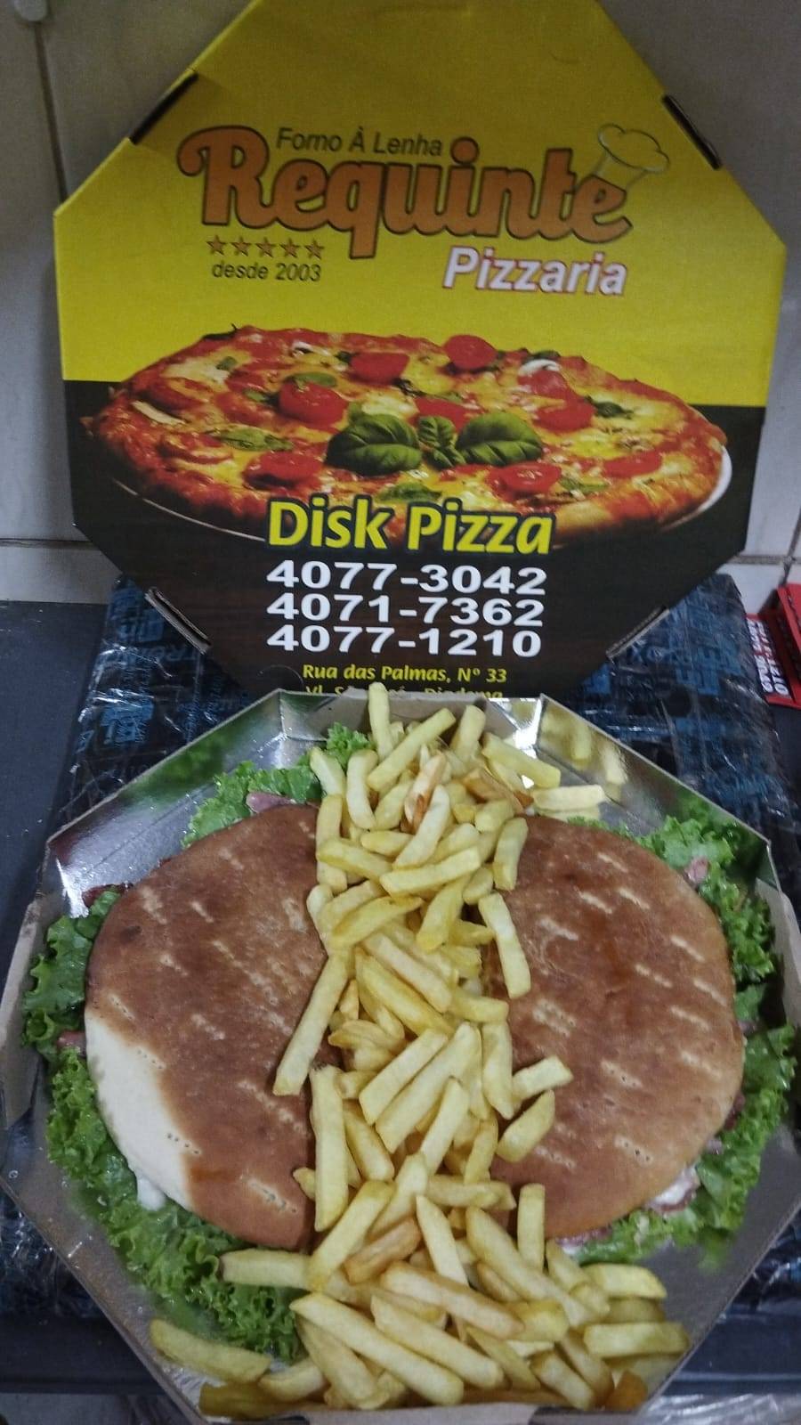 Requinte Pizzaria cardápio