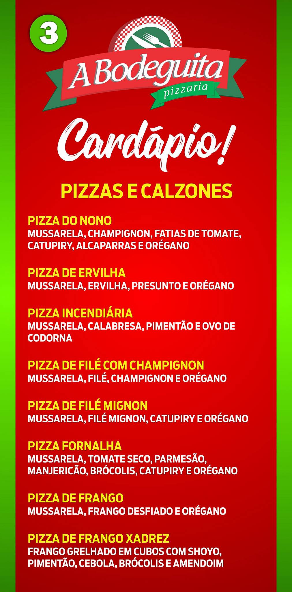 Degustare cardápio