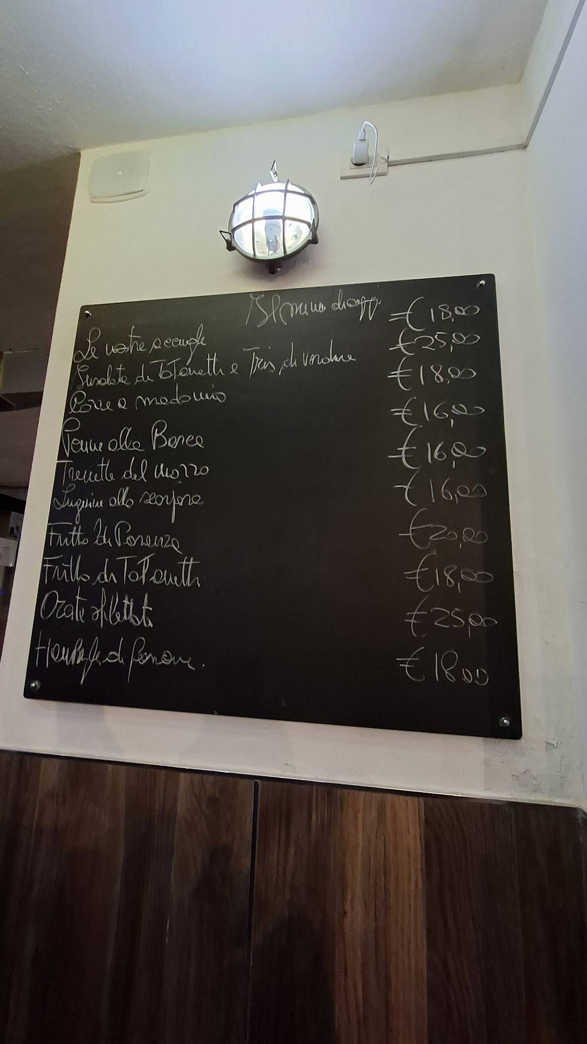 Menu di A Modo Mio 