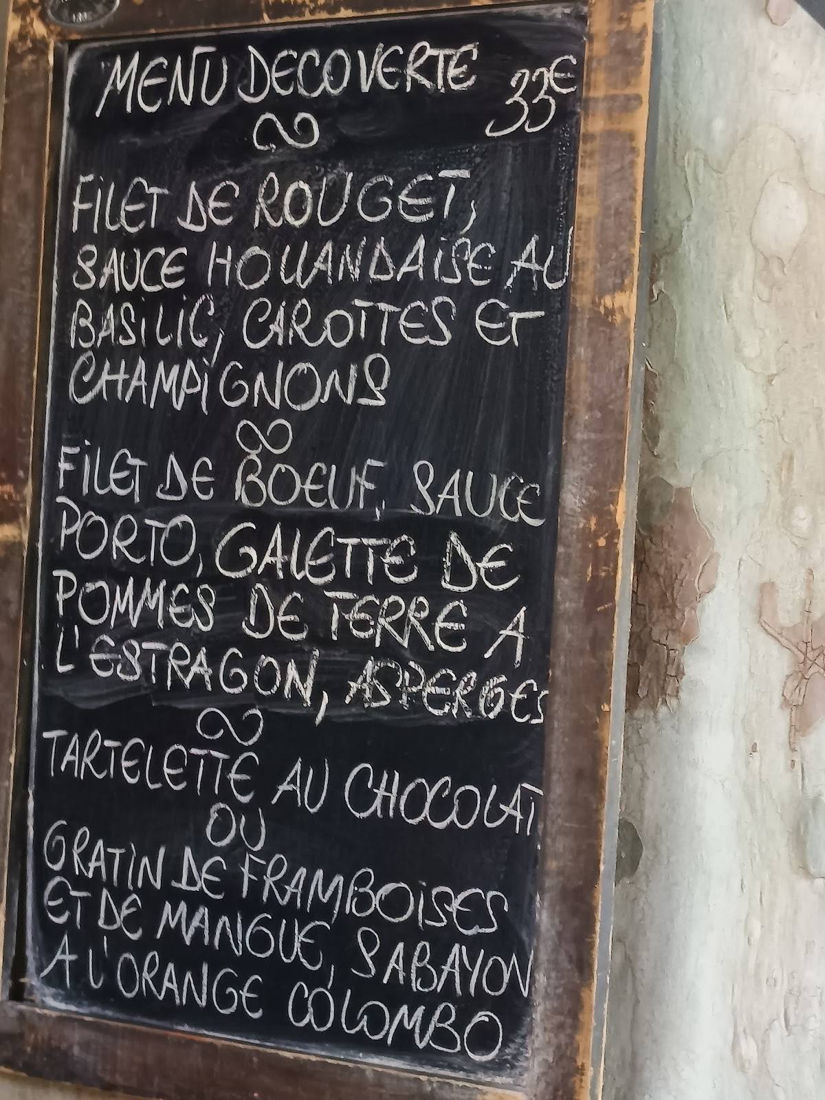 Menu de Restaurant A Table !