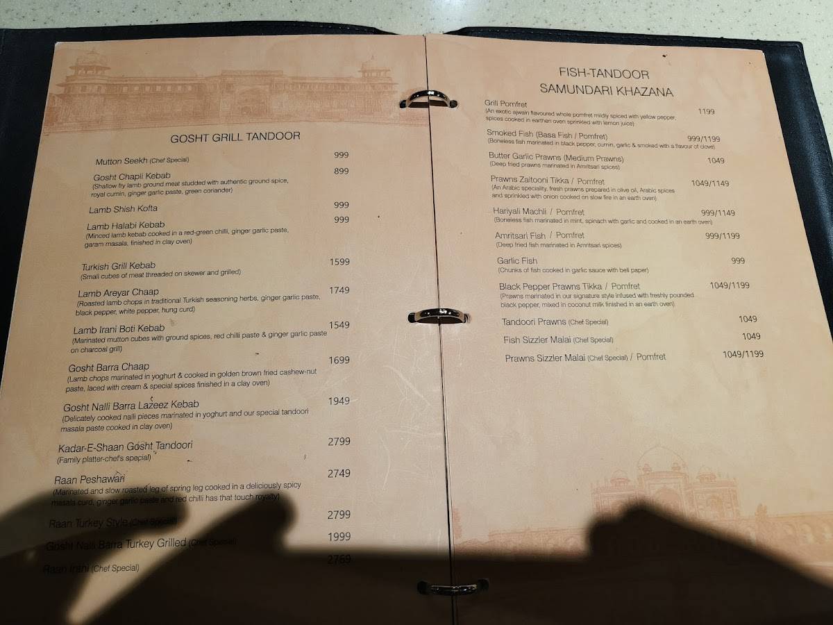AL BURAAK menu