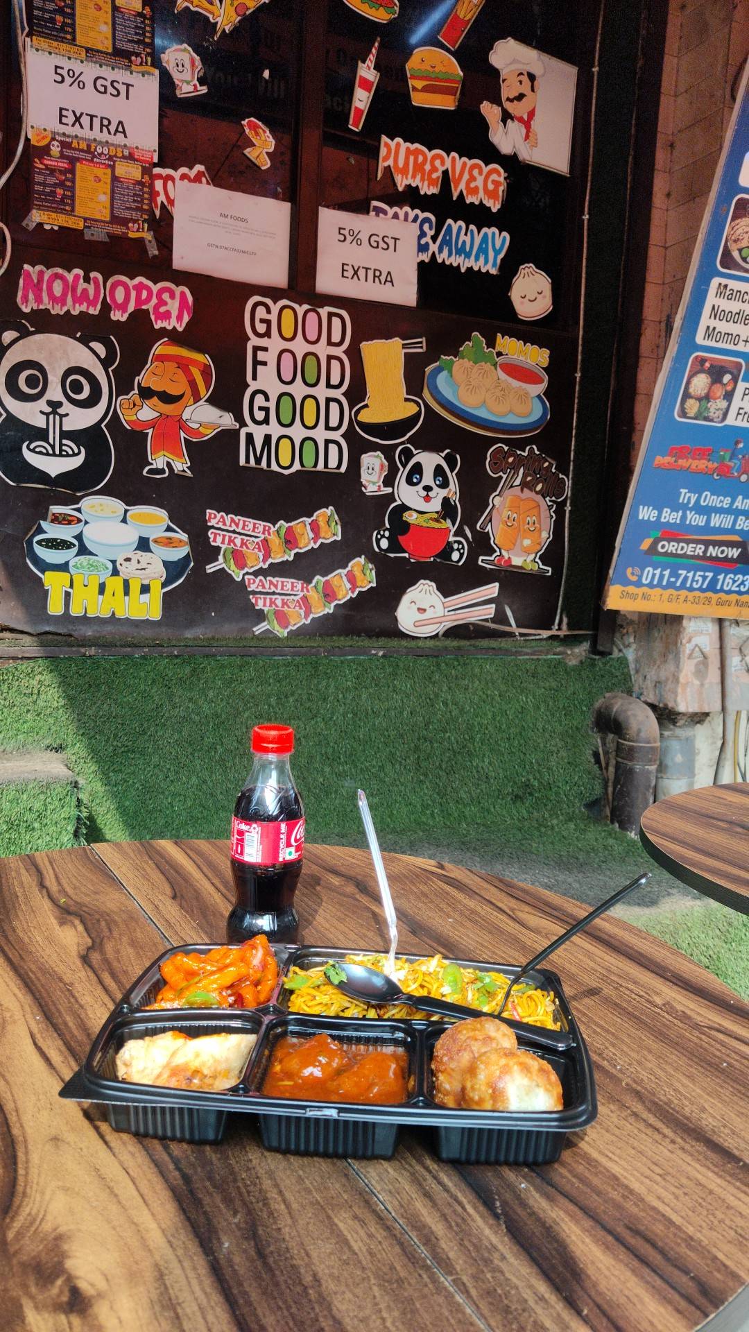 AM FOODS menu
