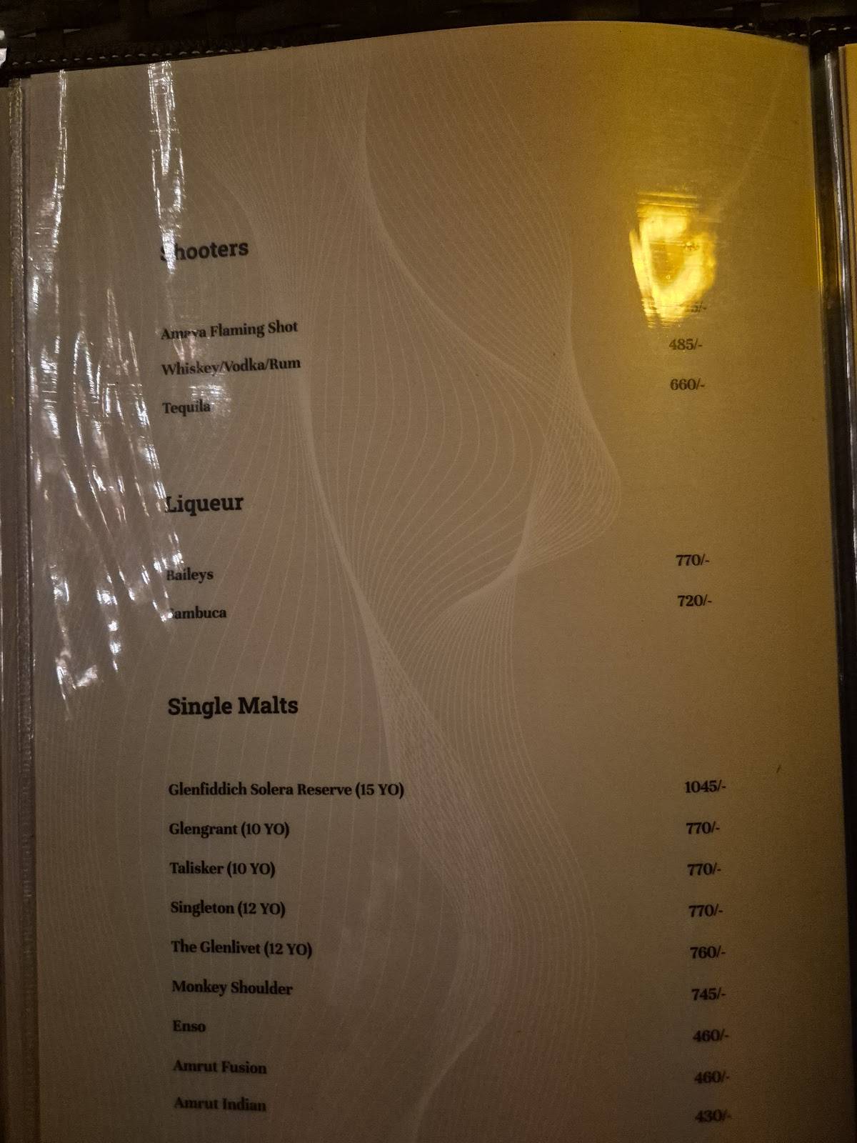 AMAYA menu