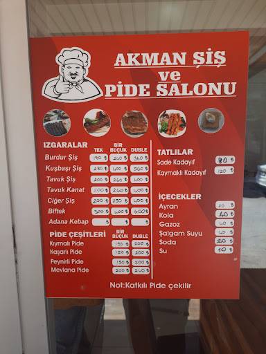 Menu de Akman