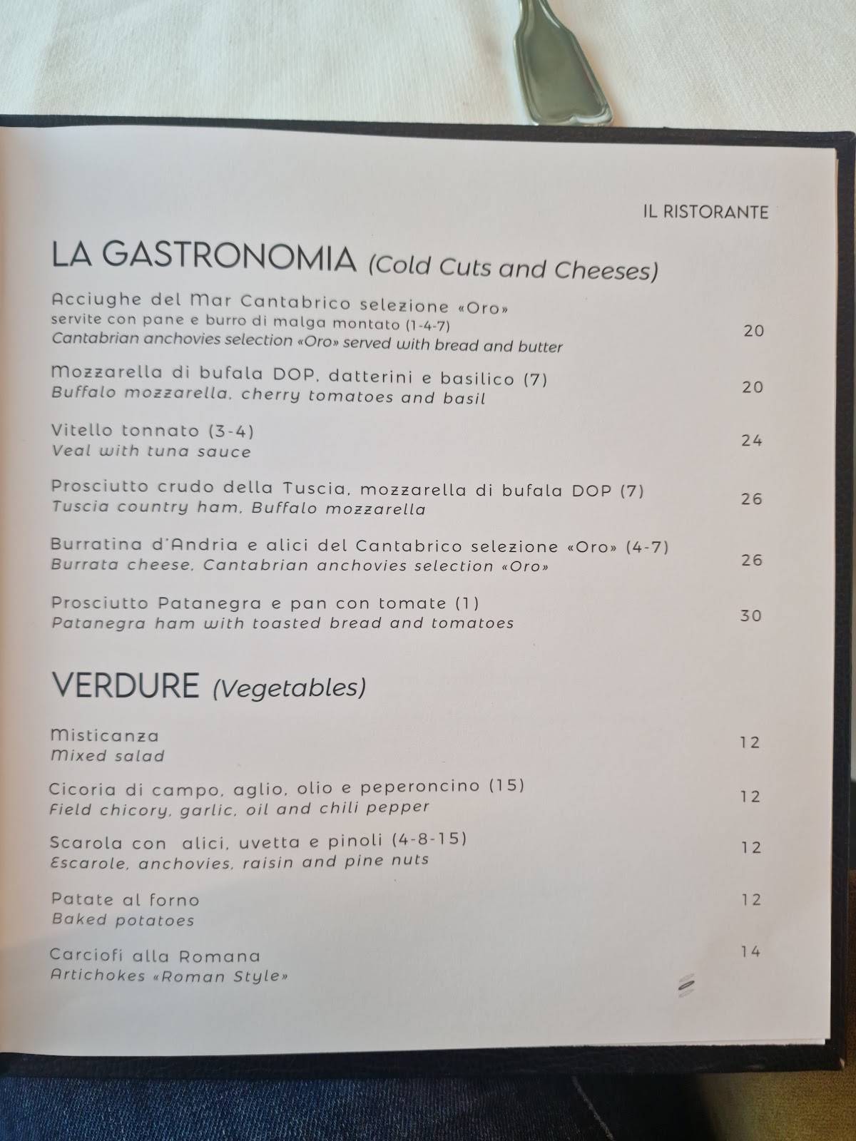 Menu di Alto 