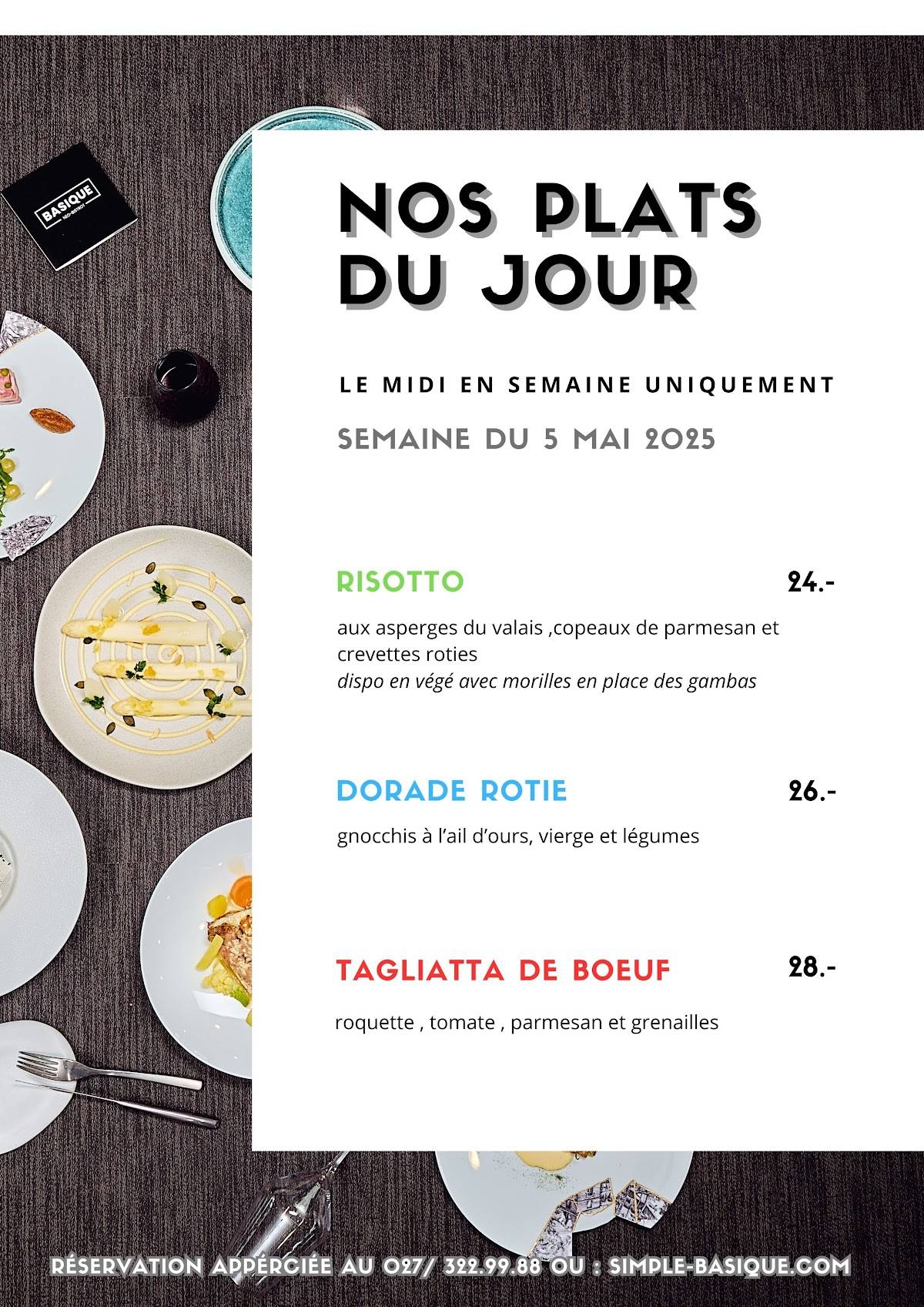 Menu di BASIQUE Néo- Bistrot 