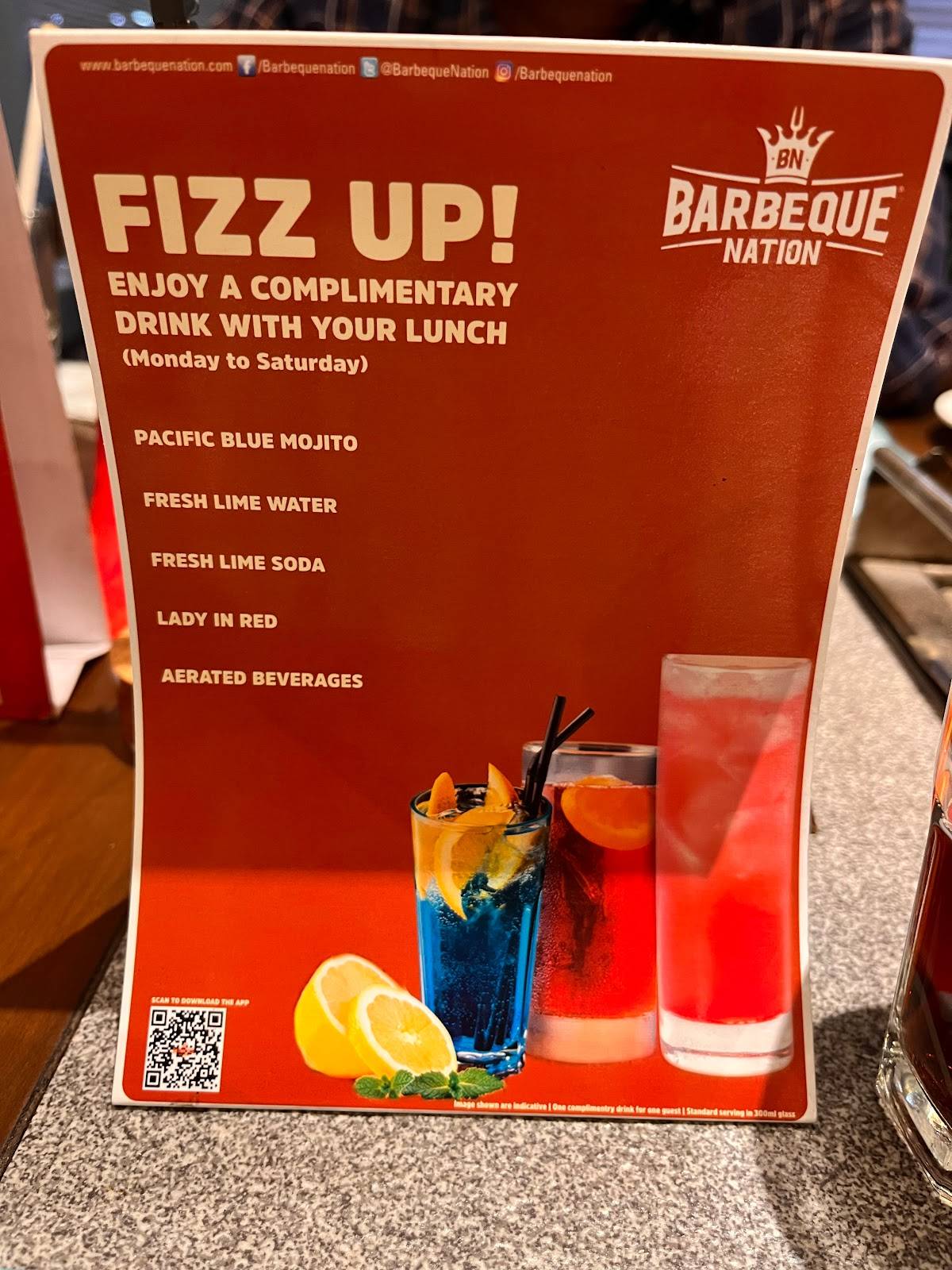 Menu at Barbeque Nation Nellore NVR Central, Nellore