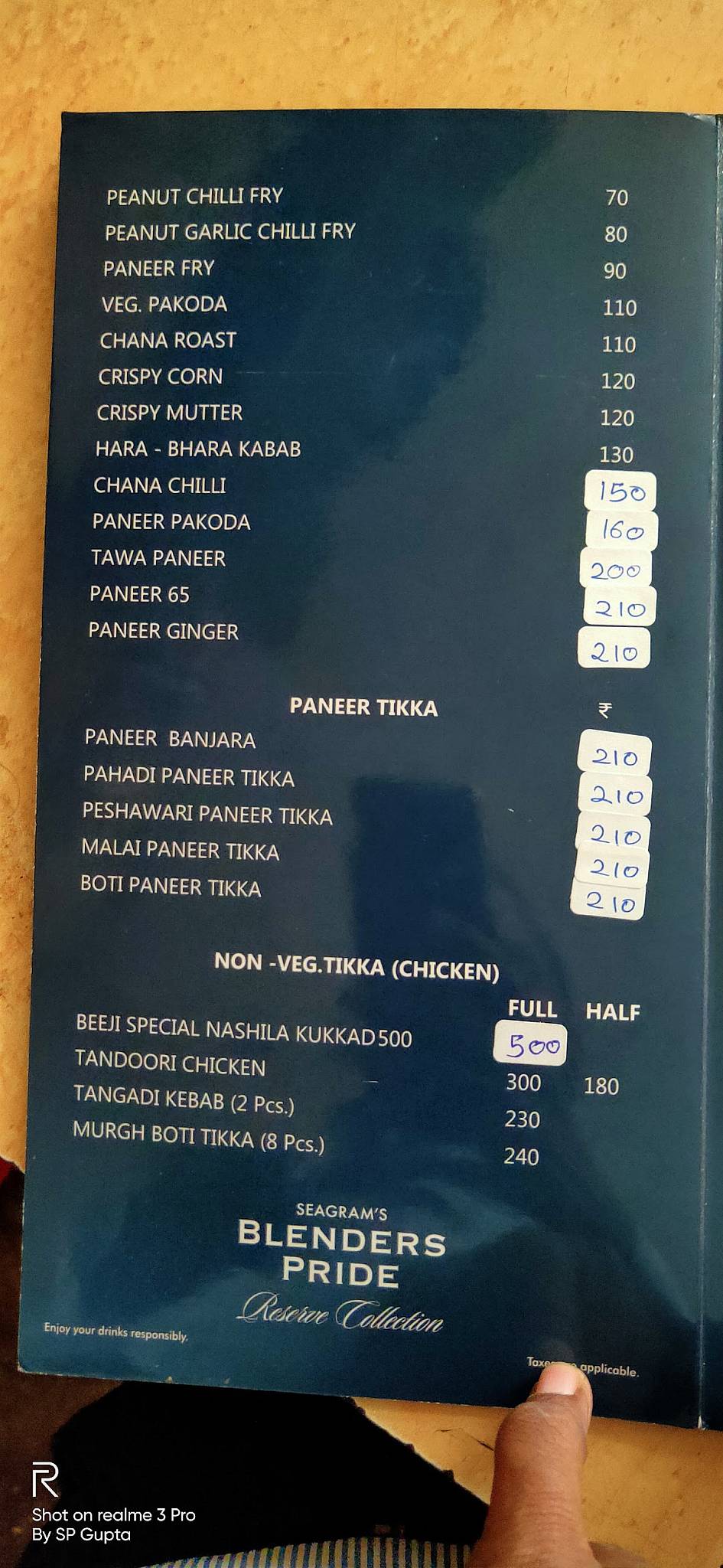 BEEJI BAR & RESTAURANT menu