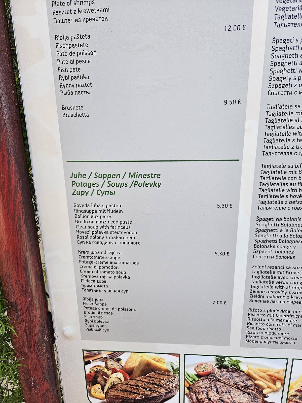 Menu di Bistro Lungo Mare 