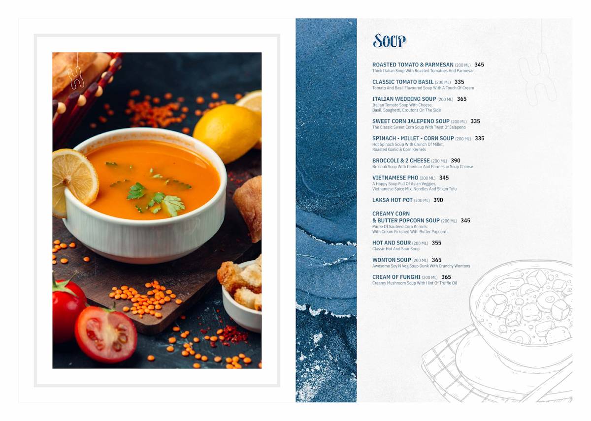 Bizz The Hotel menu