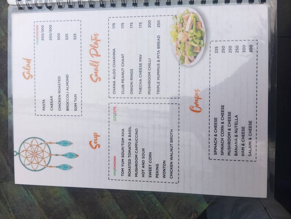 BohoBar menu