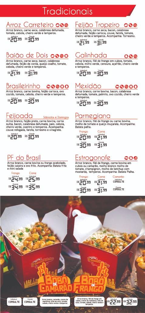 Brasileirinho Delivery - Maringá Pr cardápio