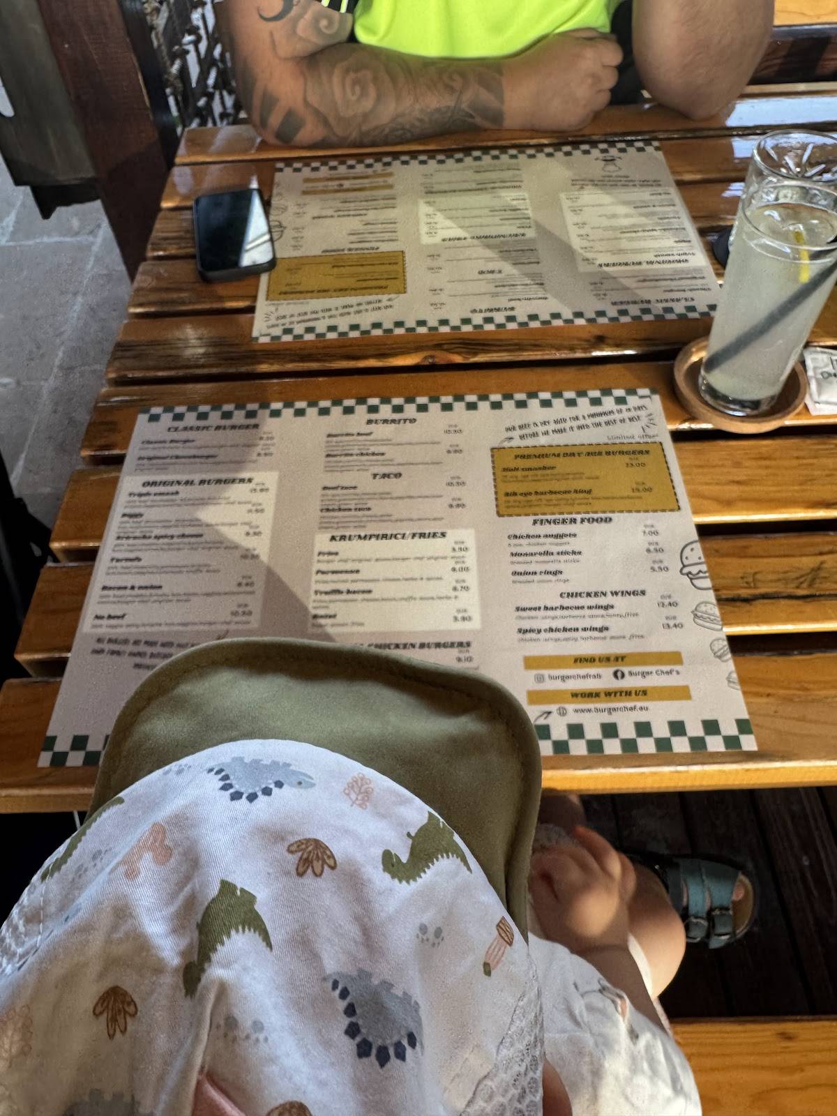 Menu di Burger Chef's 