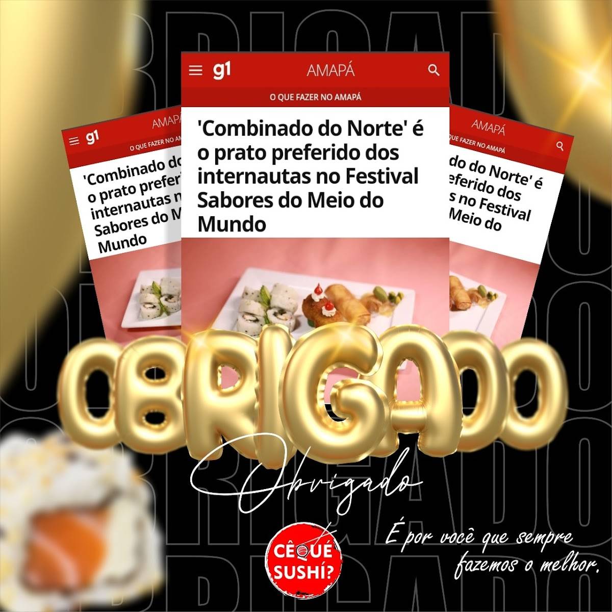 Cê qué Sushi ? cardápio