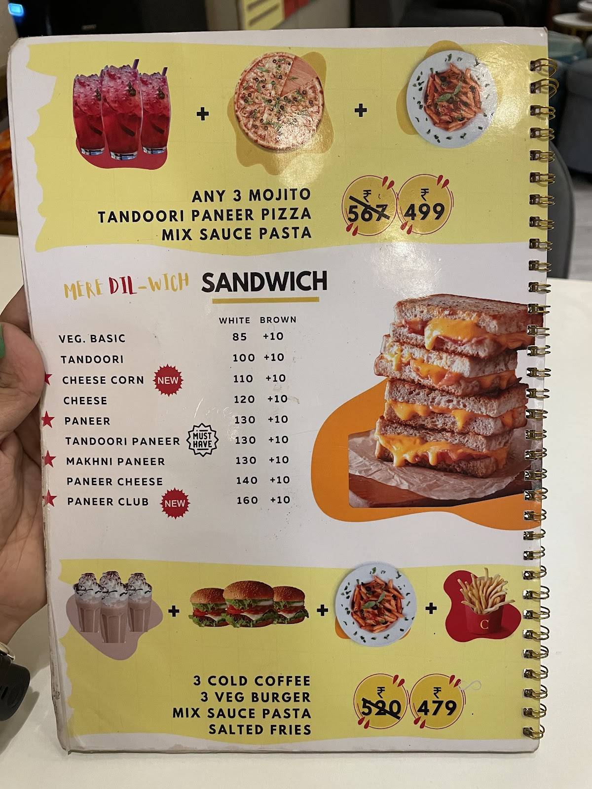Chaiholic cafe menu