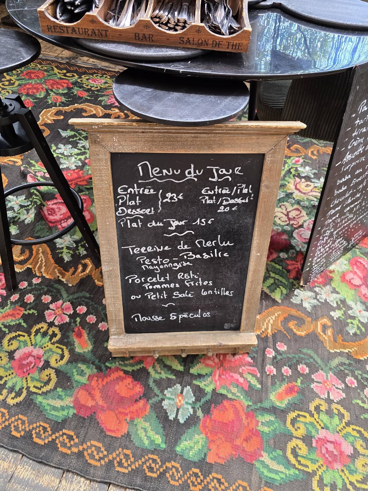 Menu de Chez Ernest