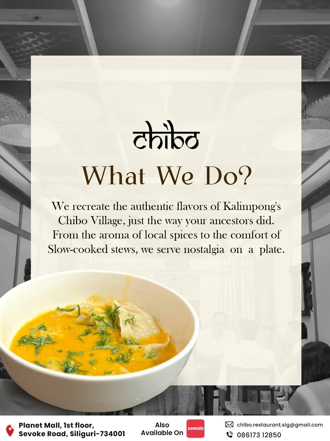 Chibo Nepali Restaurant menu