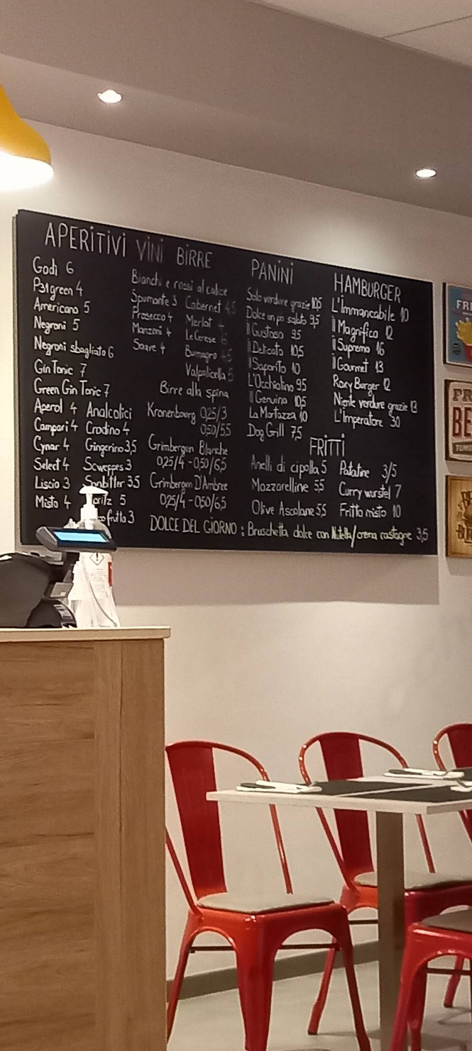 Menu di Cicchetteria da Roxy 