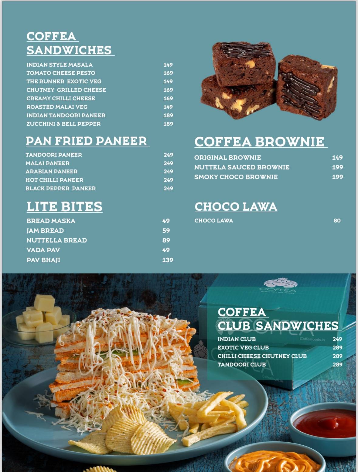 Coffea menu