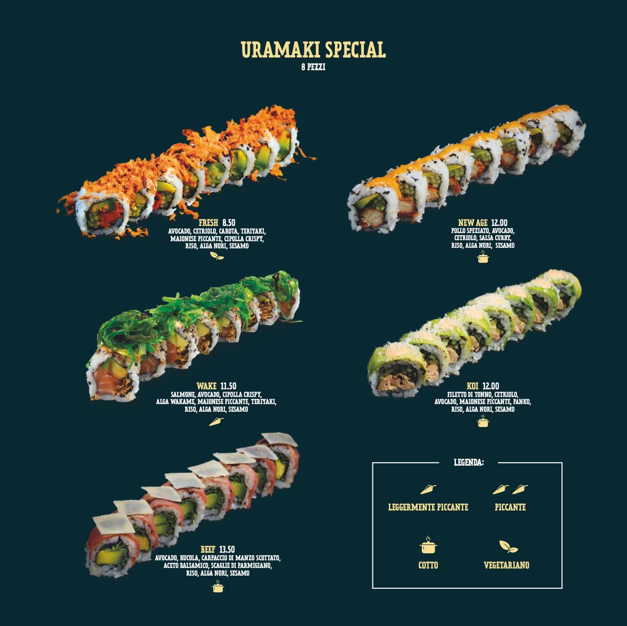 Menu di College Sushi Forlì 