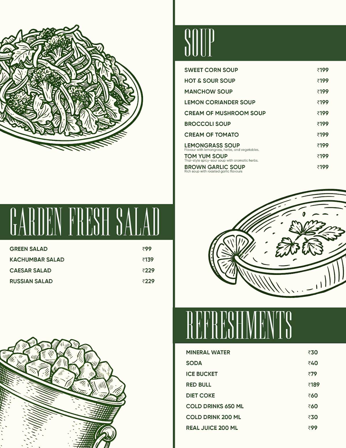 Countryside Culture menu