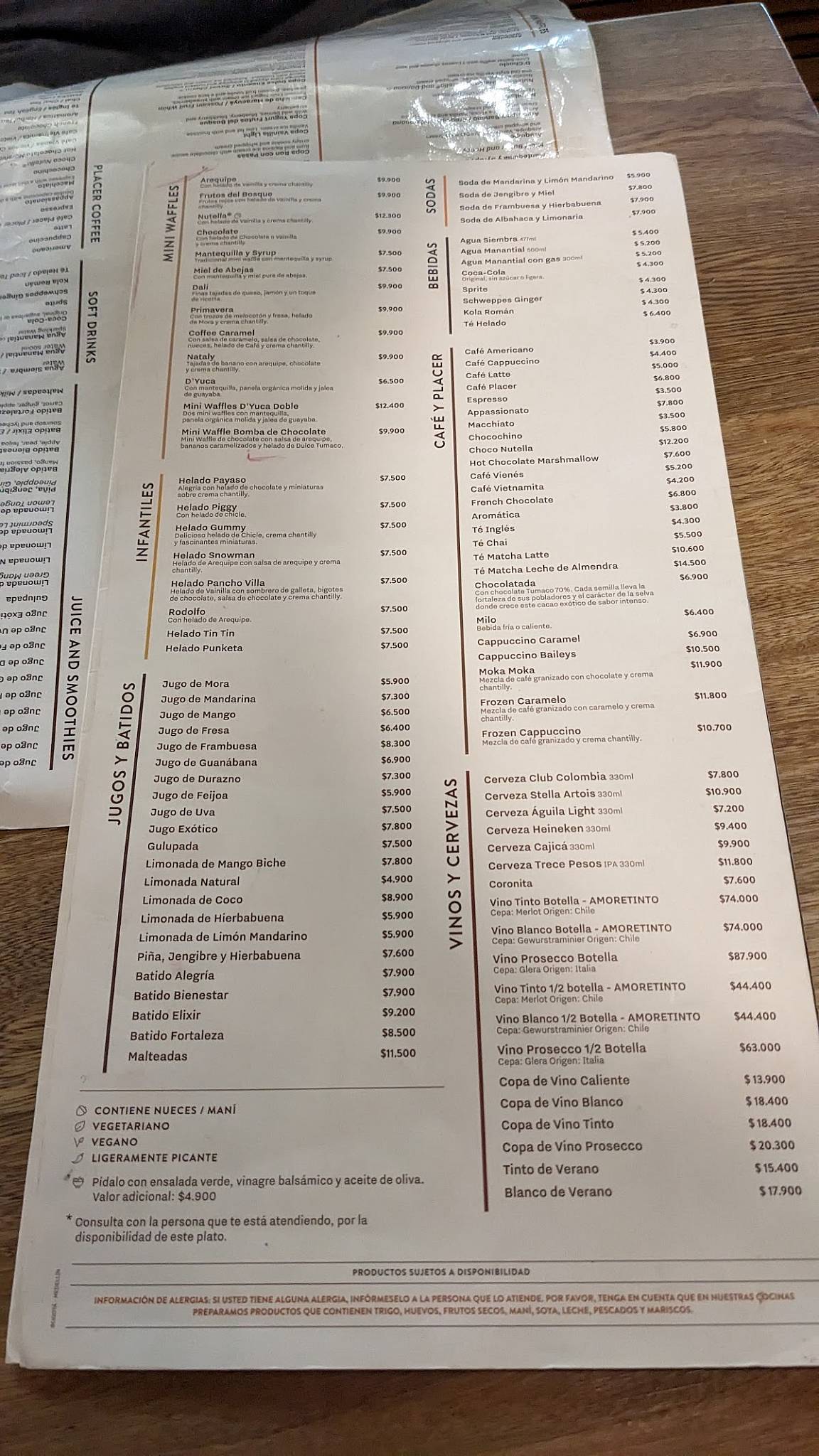 Carta del restaurante Crepes & Waffles Laureles, Medellín, Tv. 39B 73b60