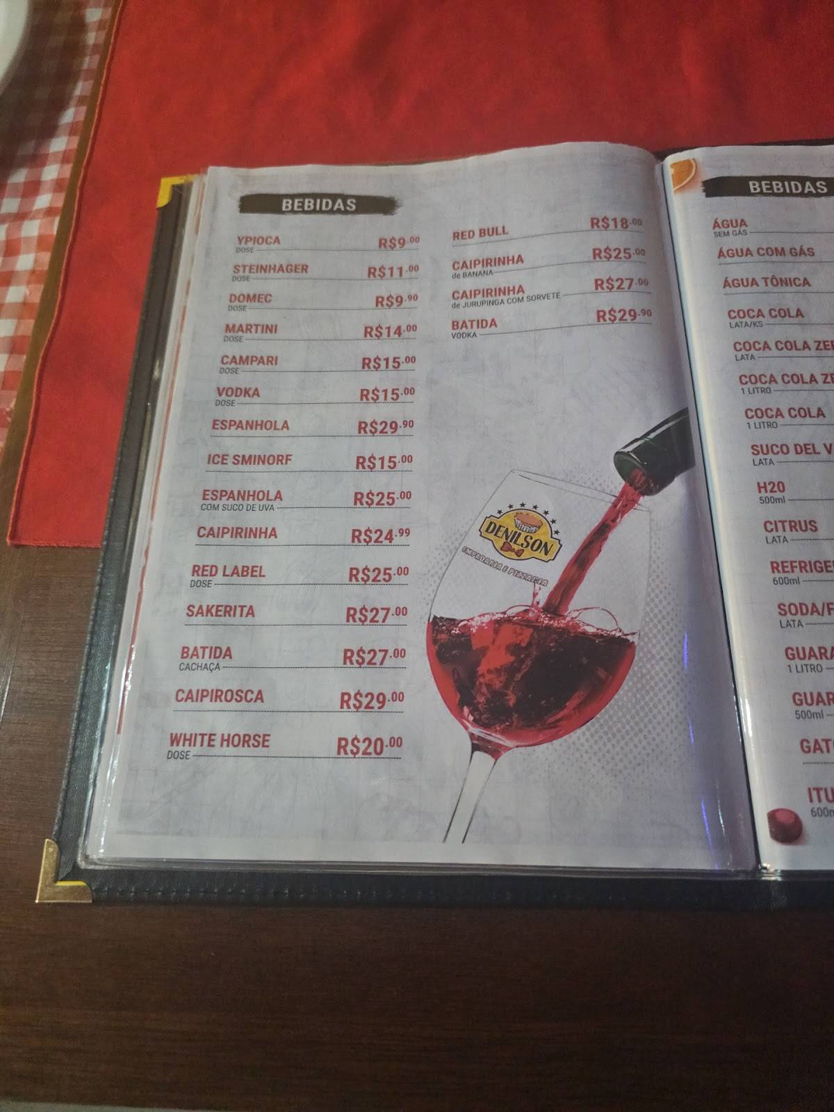 Denilson Empadaria e Pizzaria cardápio