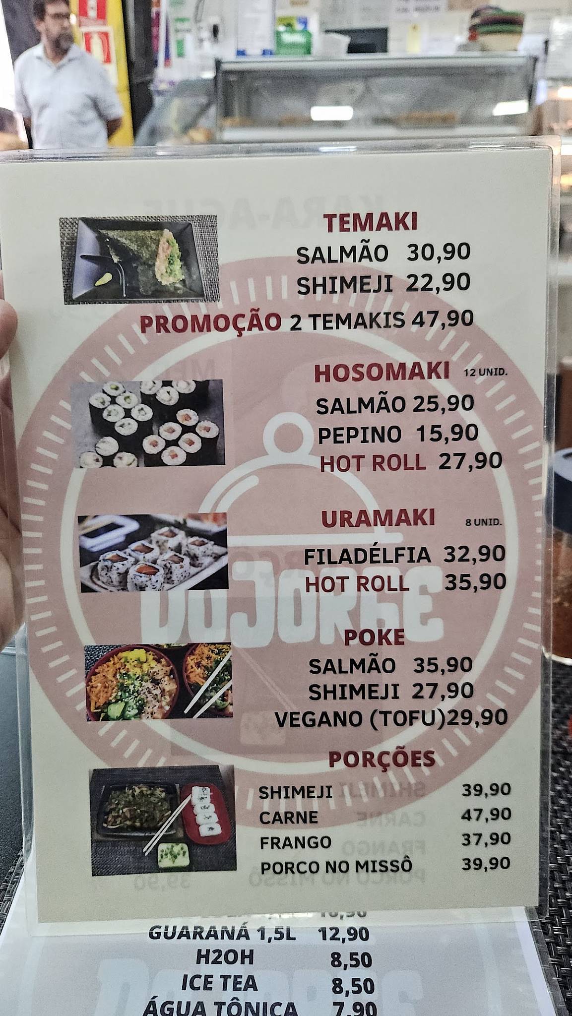 Do Jorge Japonês cardápio