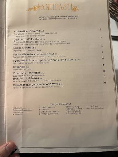 Menu di Dongiò 