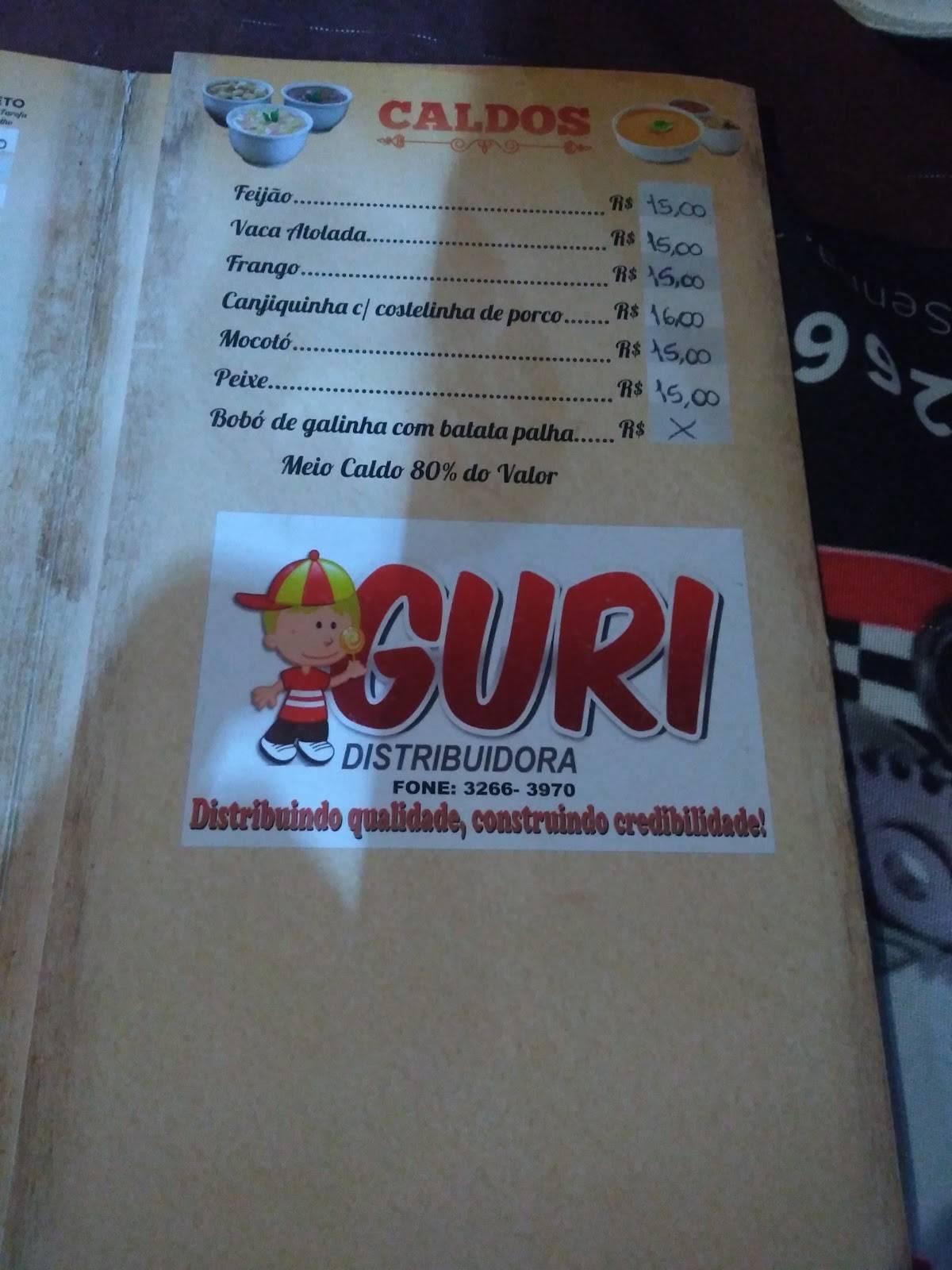 Espetos e Cia cardápio