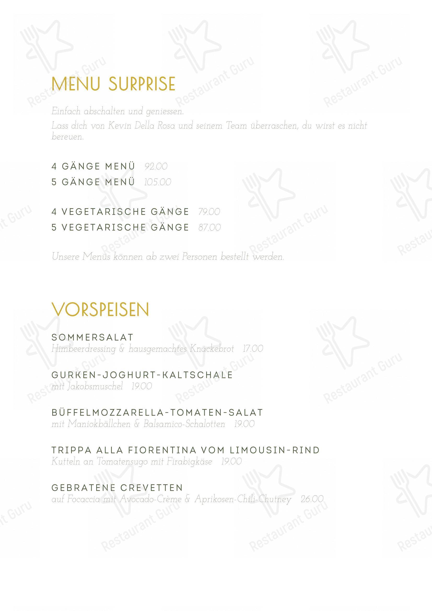 Menu bar per Restaurant First in Illnau-Effretikon