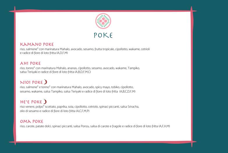 Menu di Food Gallery Ponte Milvio 