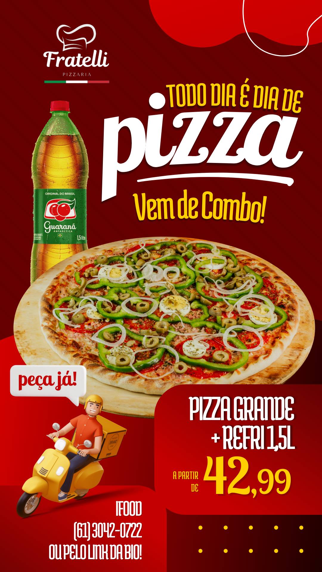 Fratelli Pizzaria cardápio