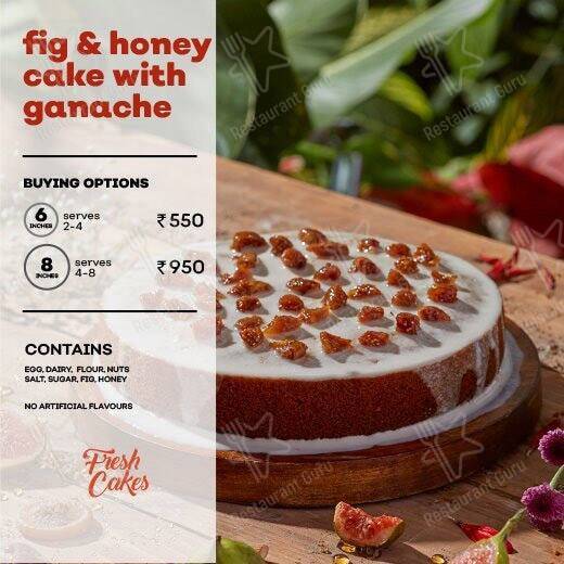 Fresh Cakes by bakerzoh, Kilpauk menu