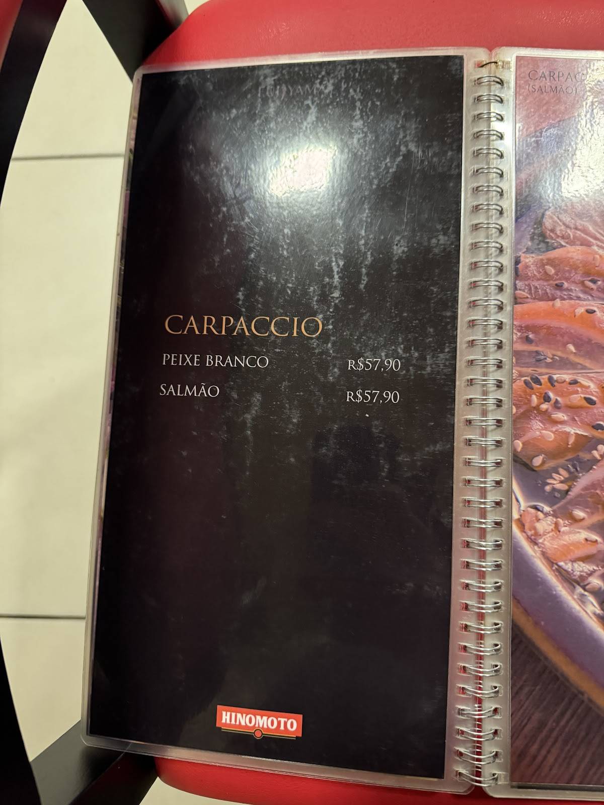 Restaurante Fujiyama cardápio