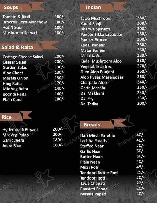 Fusion Restro Cafe menu