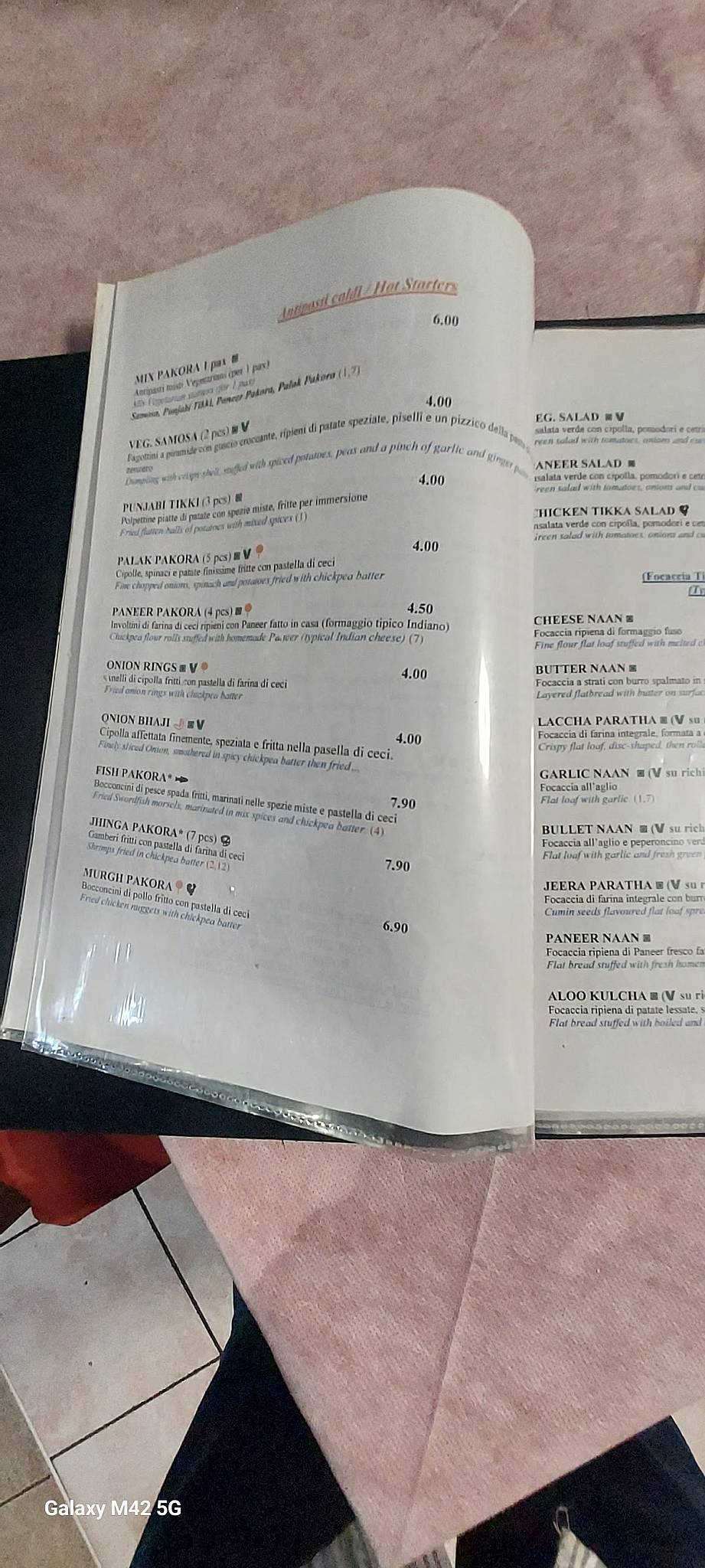 Menu di Gandhi 