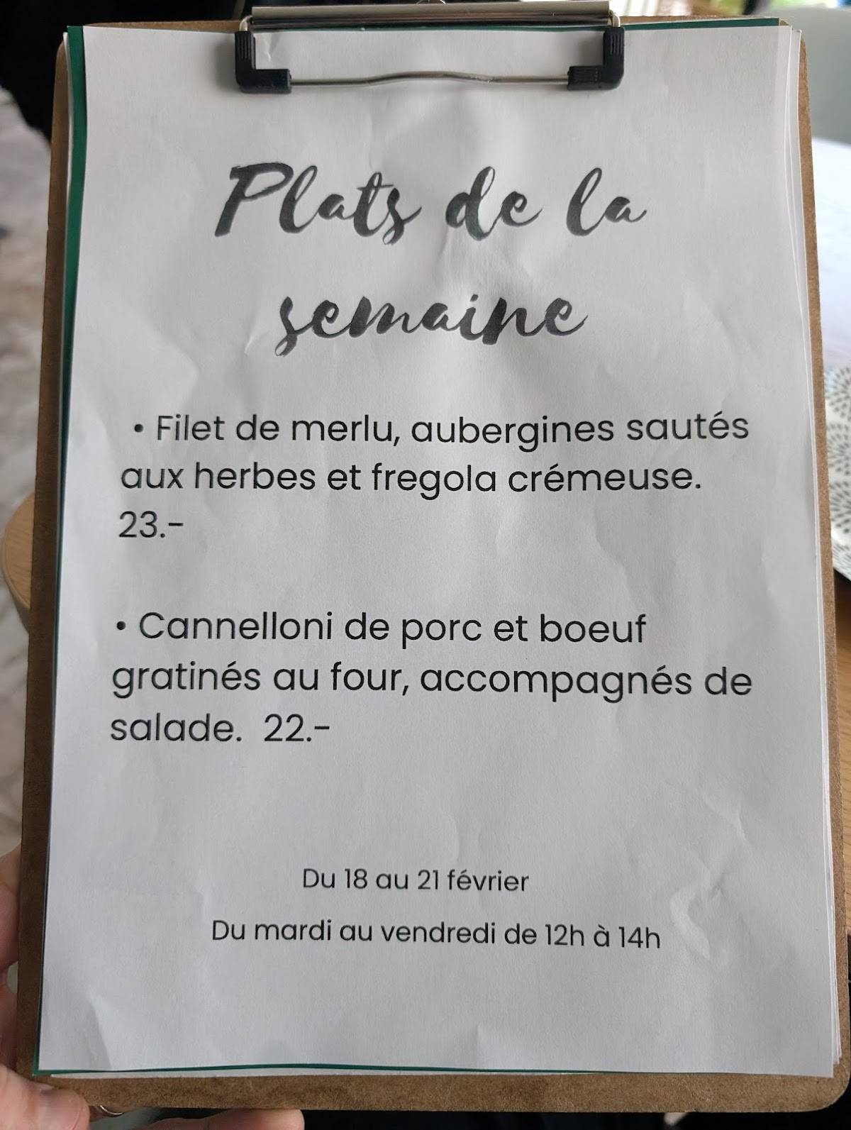 Menu di Hanae 
