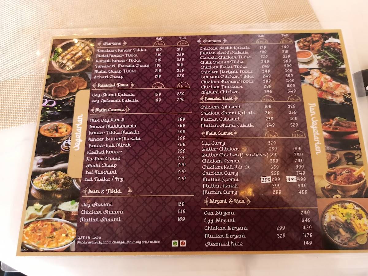 Handi House menu