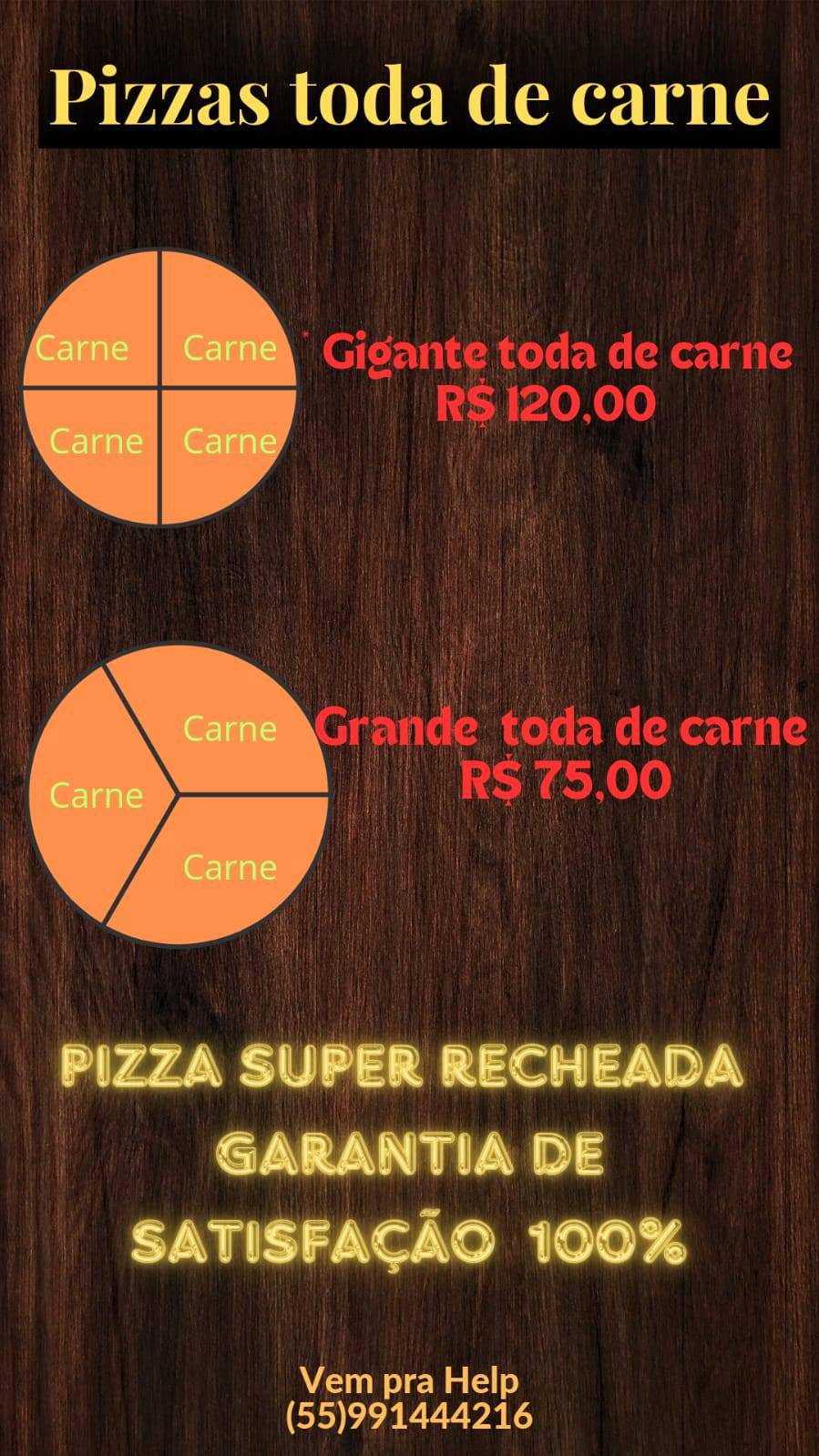 Help pizza cardápio