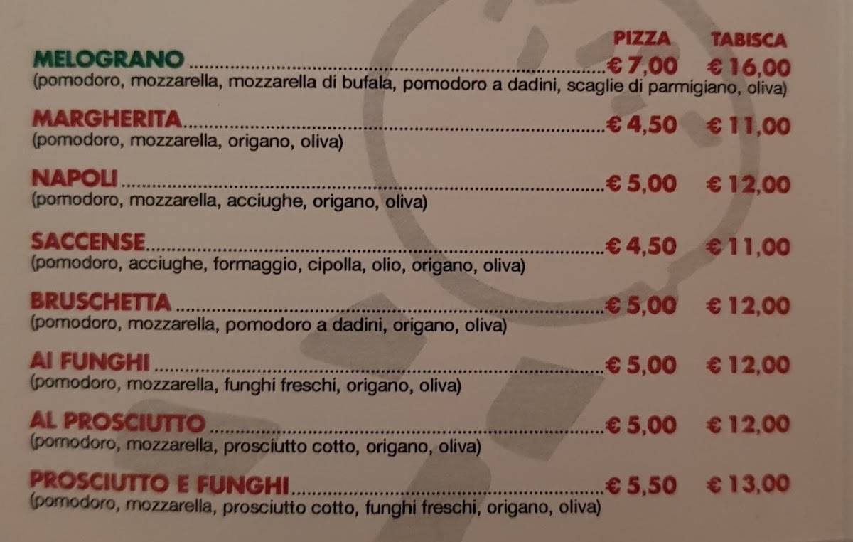 Menu di Il Melograno 