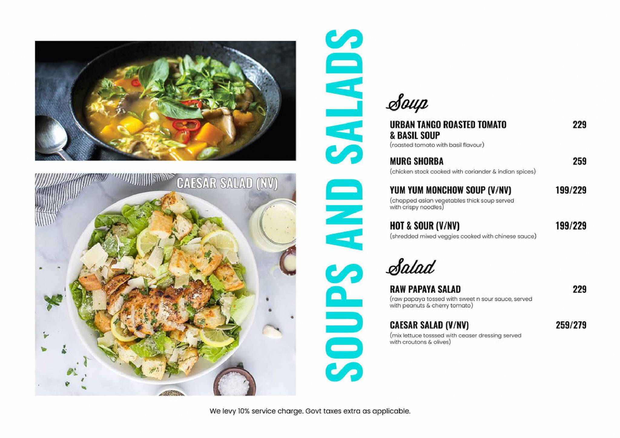 JOSH-THE HIGH ENERGY BAR menu