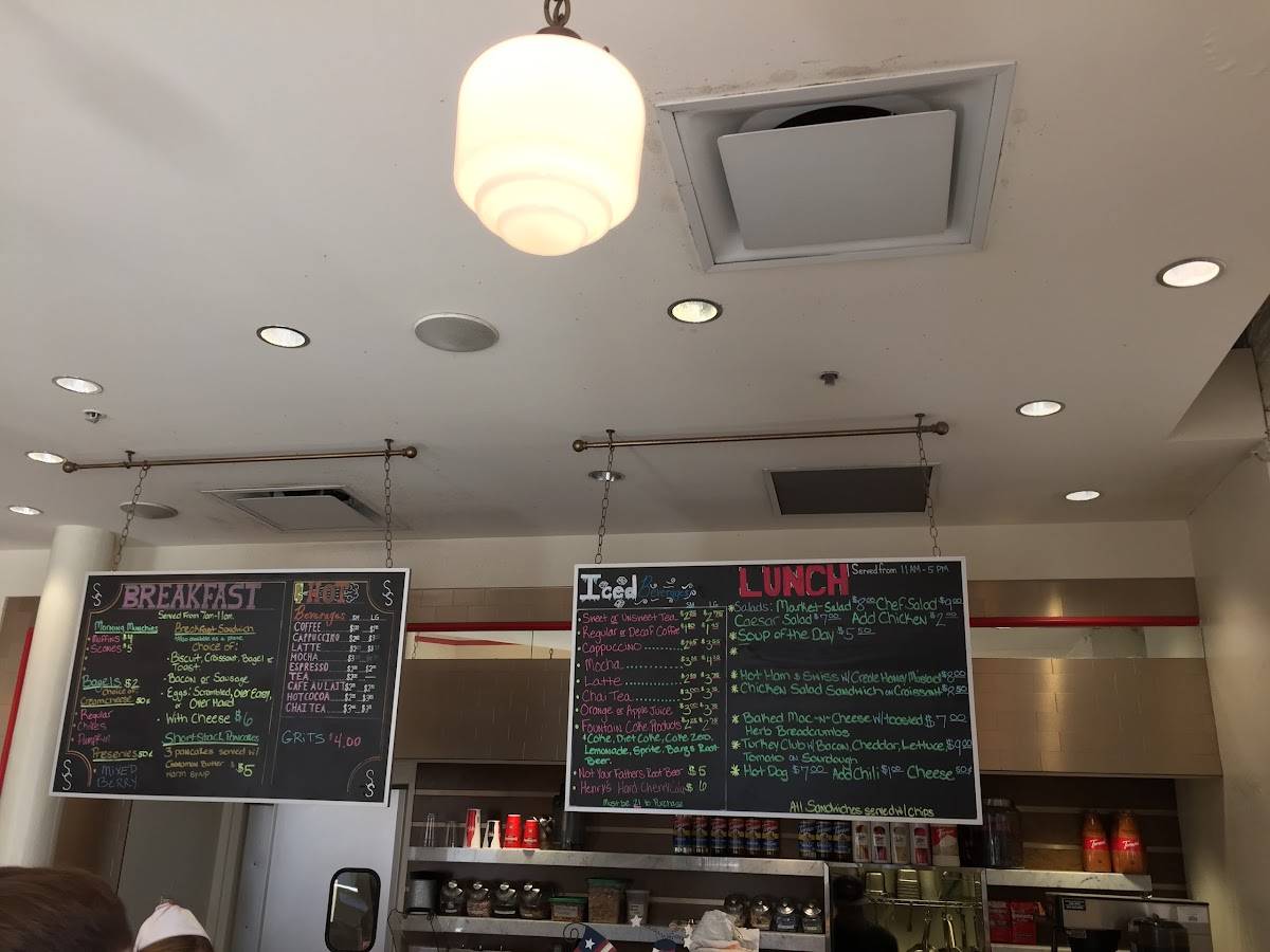 Menu at Jeri Nims Soda Shop restaurant, New Orleans, 945 Magazine St