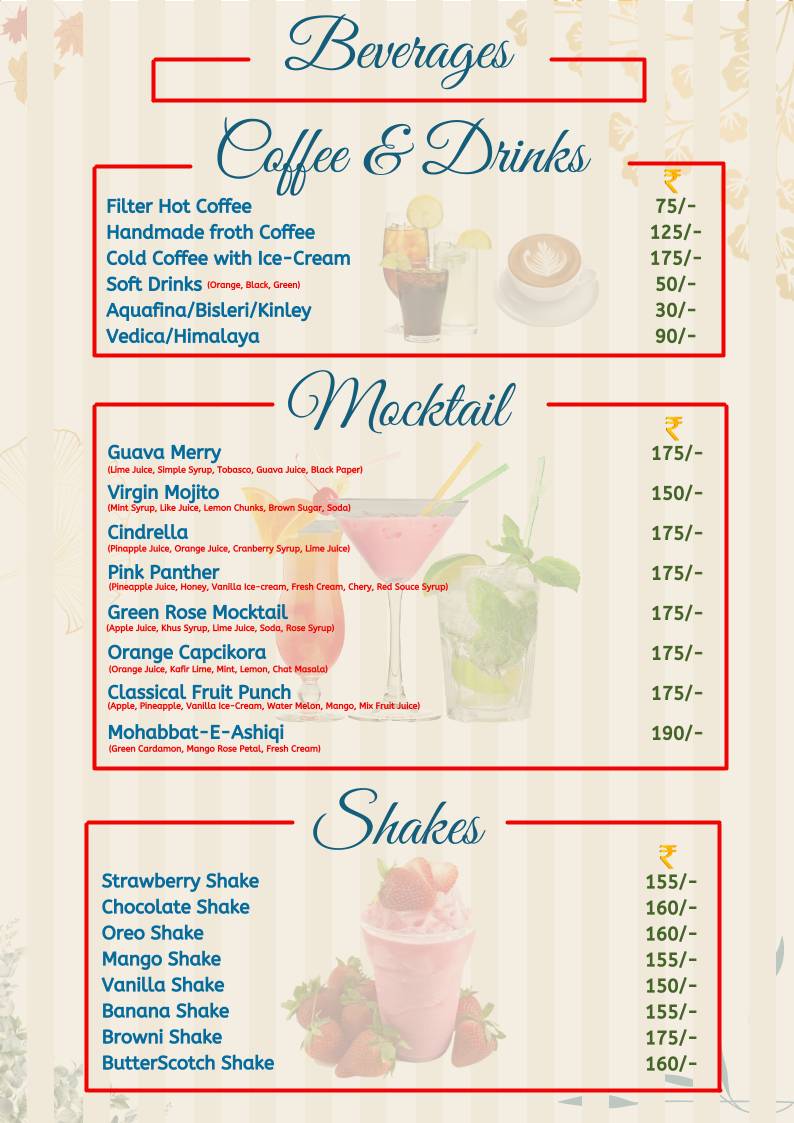 Jingalala Sweets & Restaurant menu