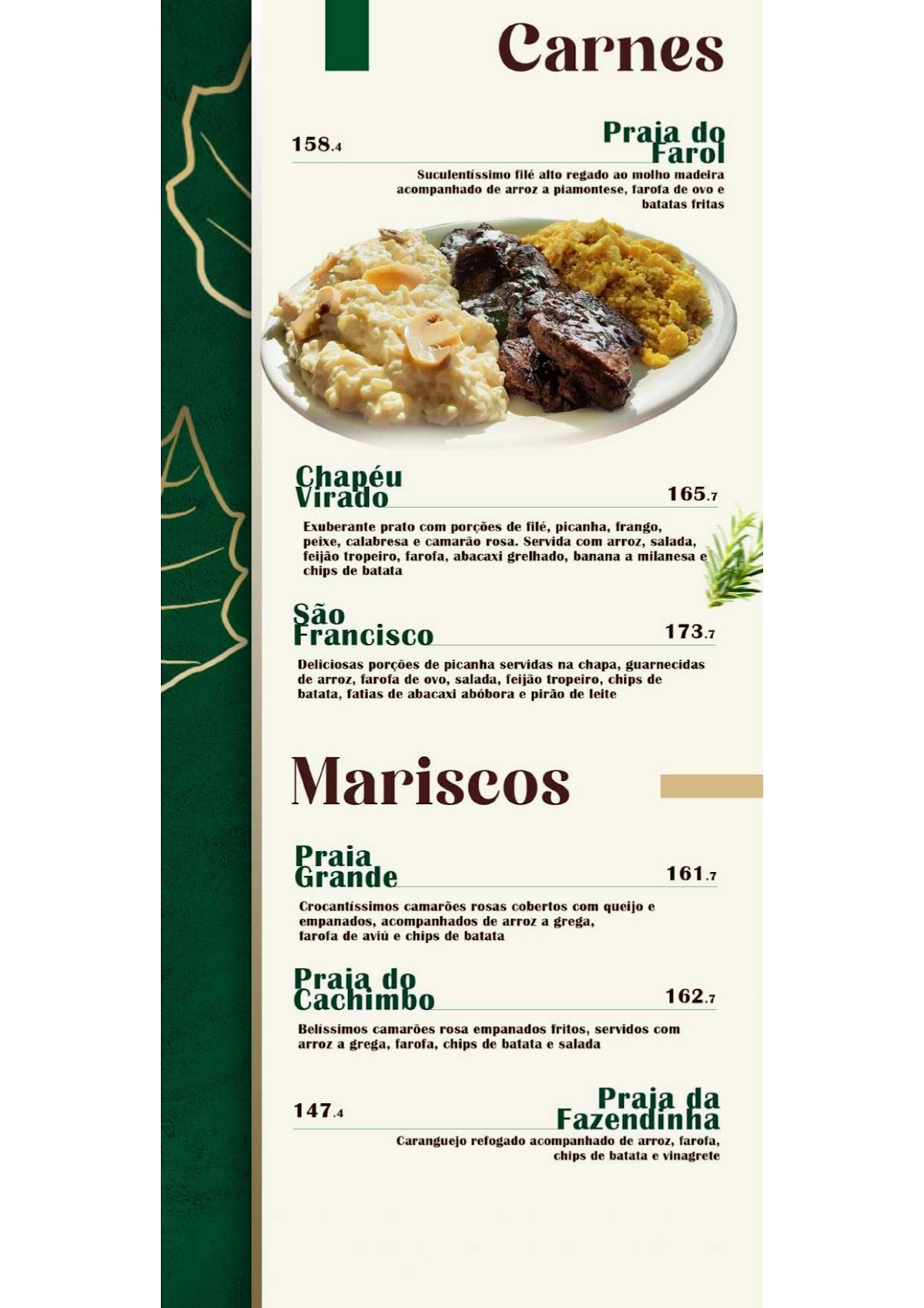 Jurubeba Mosqueiro cardápio