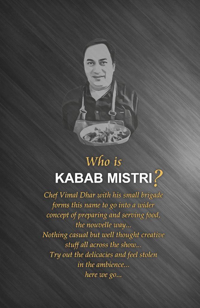 Kabab Mistri menu