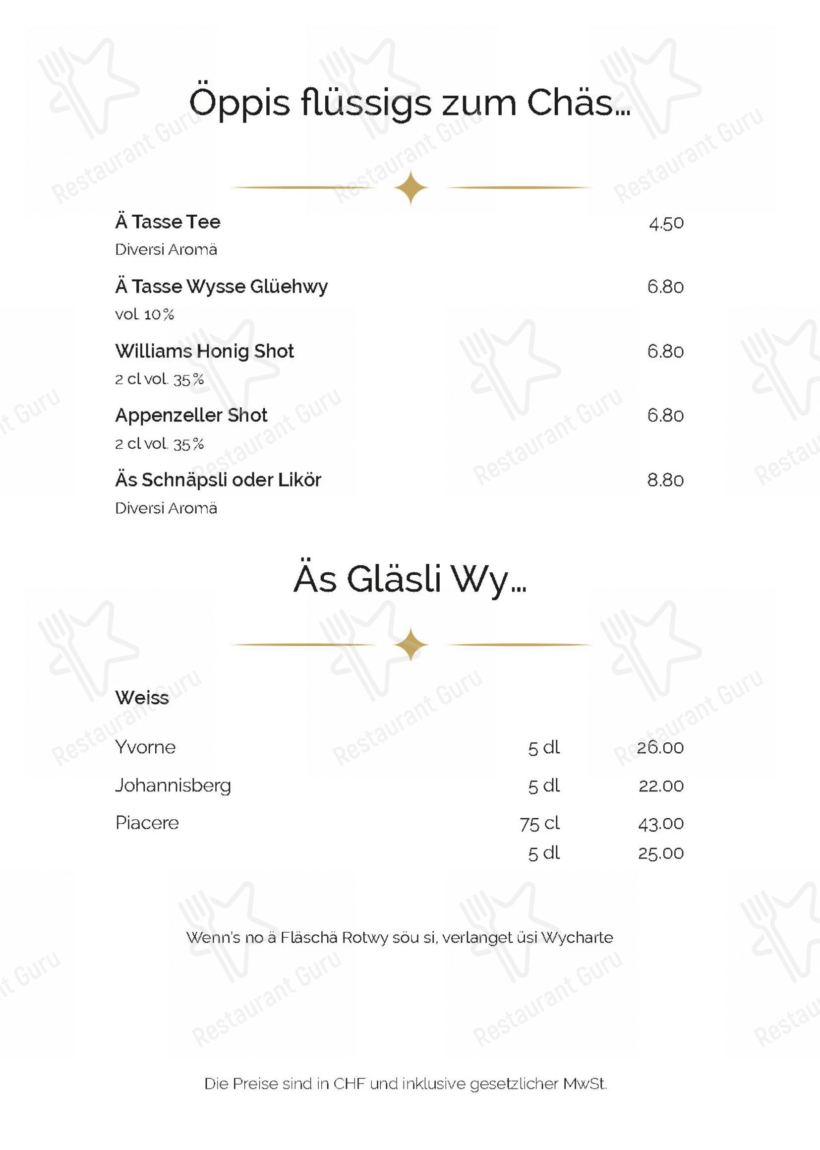 Menu di Restaurant Kanönli - Основное меню