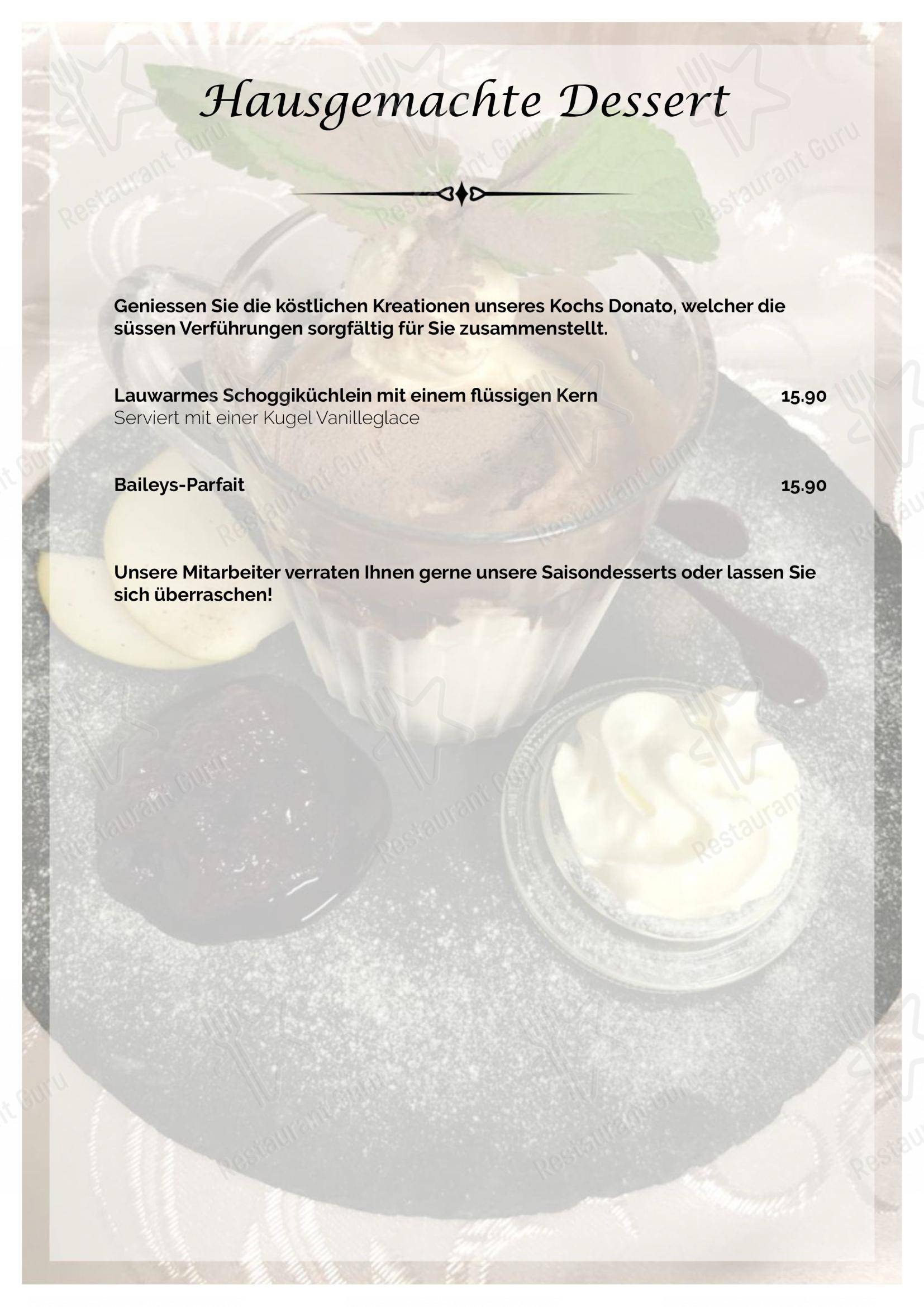 Menu di Restaurant Kanönli - Menu bar